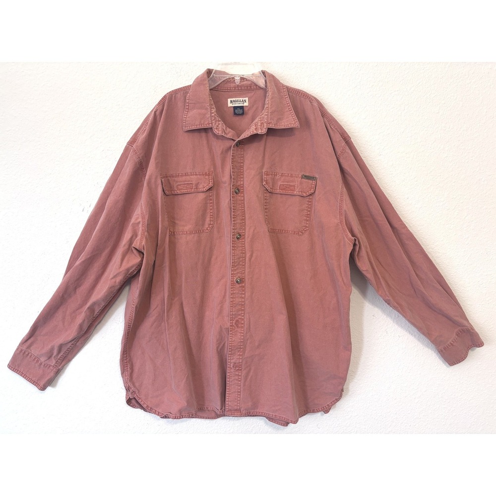 Magellan Sportswear Shirt Mens 3XL Long Sleeve Workwear‎ Outdoors Cabincore